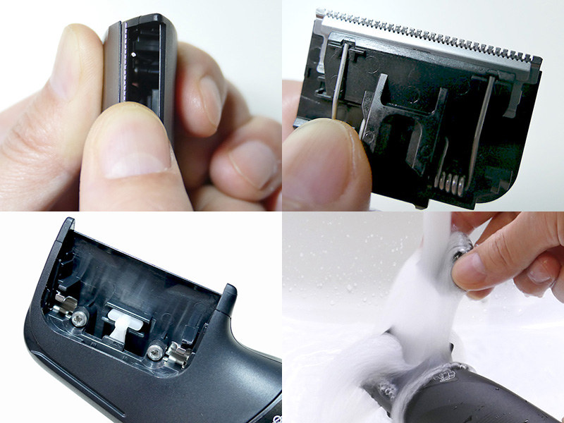 汚れがひどい時には刃を外して丸洗いするといい