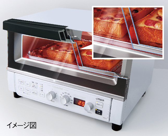 2重のガラス扉を採用した「断熱Wガラス」構造