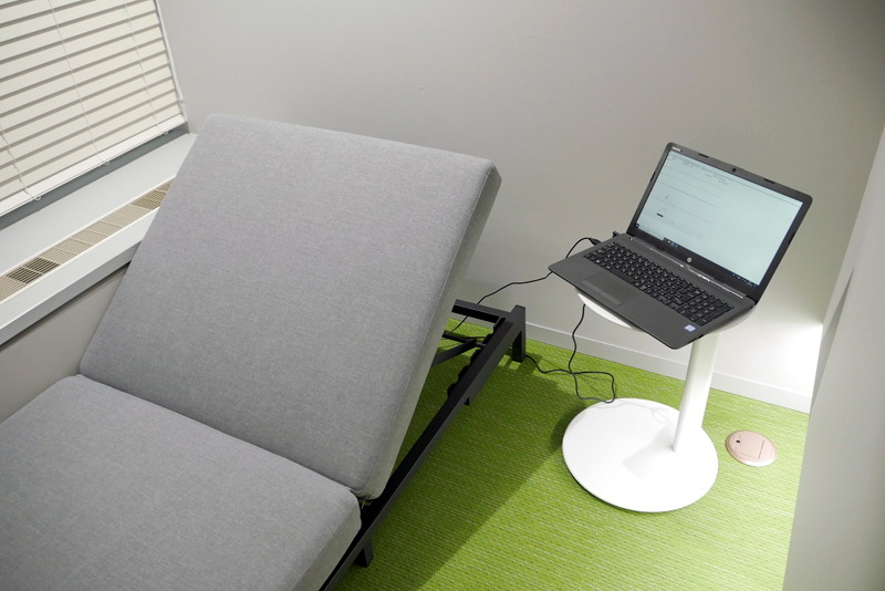 ダイキン工業が実証実験を行なう仮眠ブース