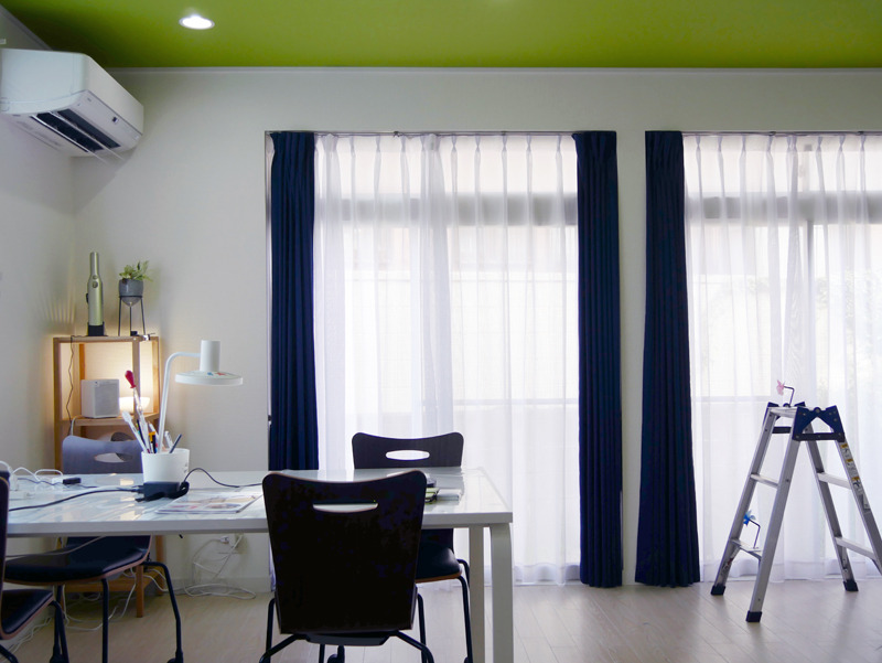 この距離で風車を置いてみました