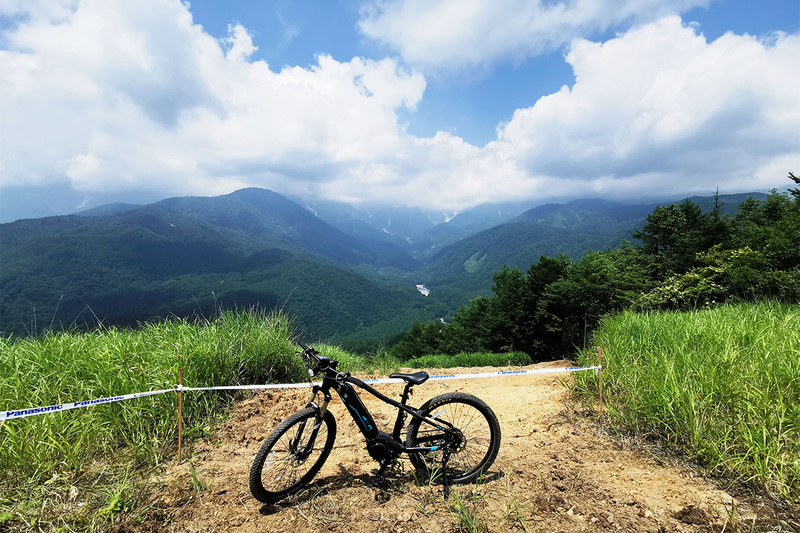 白馬岩岳MTBパークのパナソニック山頂コース