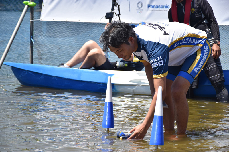 2019年8月7日正午にスイム(水泳)からチャレンジがスタートした
