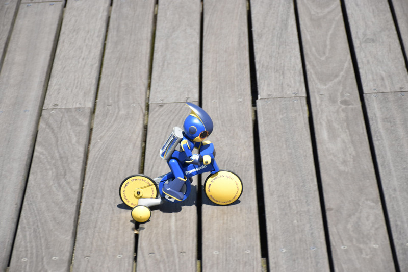 お台場海浜公園をスタートし、デックス東京ビーチのウッドデッキなどを抜け、お台場の街へと進んでいく