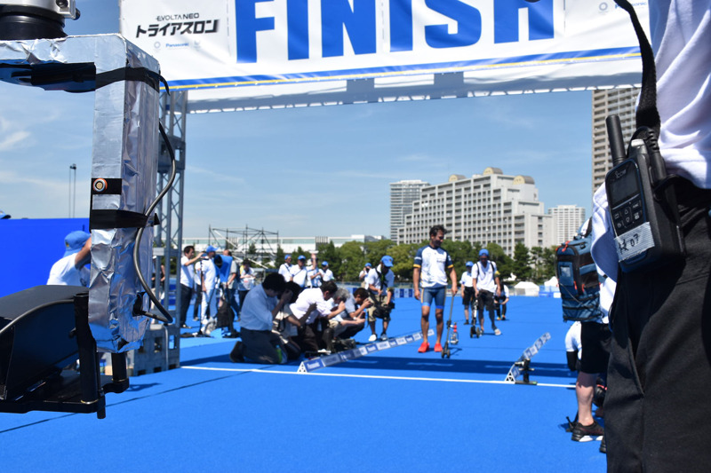 ついにゴールラインを切ってチャレンジが成功した