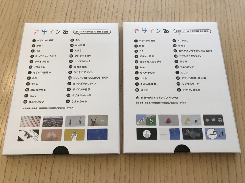 裏面は番組構成