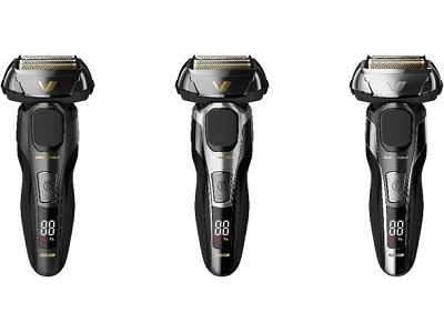 IZUMIブランドの「Vシリーズ シェーバー」左からIZF-V999、IZF-V949、IZF-V939