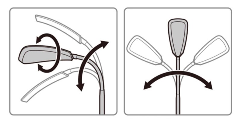 ヘッド位置を自在に変えられる