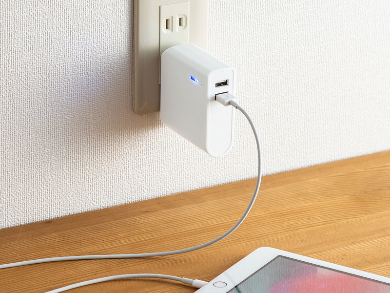 AC充電器一体型モバイルバッテリー「BTL-RDC17W」