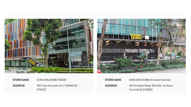 シンガポールの「DON DON DONKI」。日本市場向けの商品を中心に展開している(<a href=" https://www.donki.com/store/shop_list.php?pref=51 " class="n" target="_blank">店舗一覧</a>)