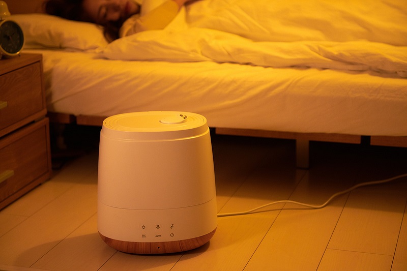 オフタイマーを備えるため、寝室での使用も安心