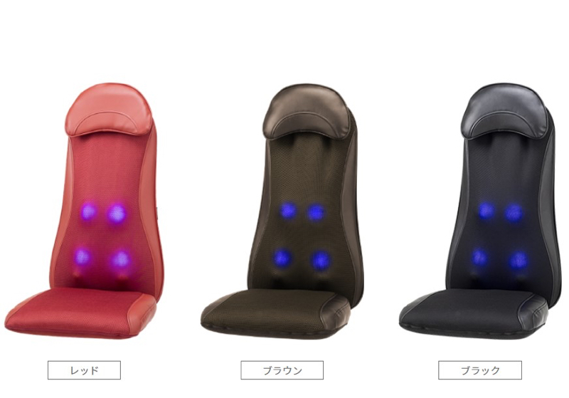 本体カラーはレッド/ブラウン/ブラックの3色