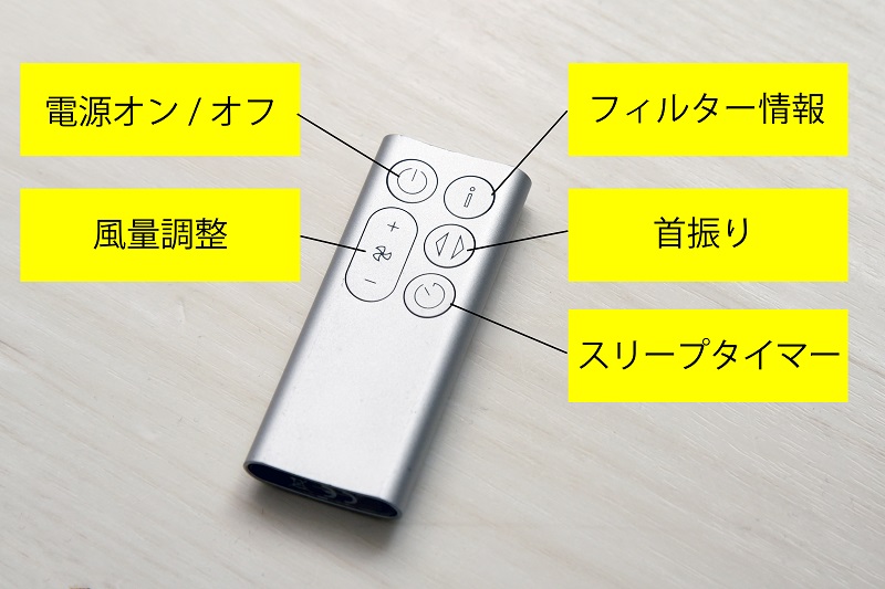 リモコンでできることは最小限