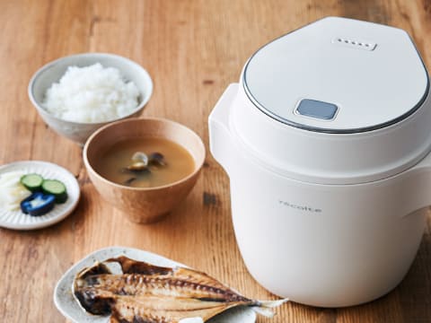 レコルト、炊飯から低温調理までできるコンパクトな「ライスクッカー