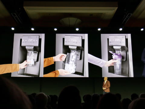 CES 2020】LG、スマートな「ドラム洗濯機」「冷蔵庫」「ワインセラー