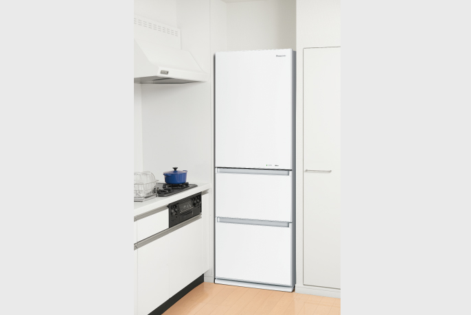 フルフラットガラスドアタイプは、フレームの段差がないためサッとひと拭きで掃除可能