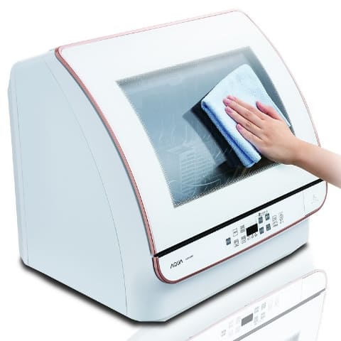 アクア、洗浄中の様子がわかる卓上食器洗い機にナイトモードを搭載した