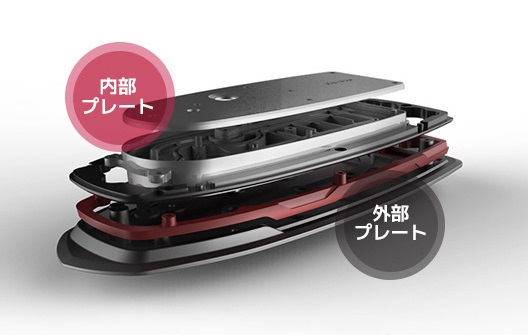 二重構造のかけ面で衣類ダメージを防ぐ