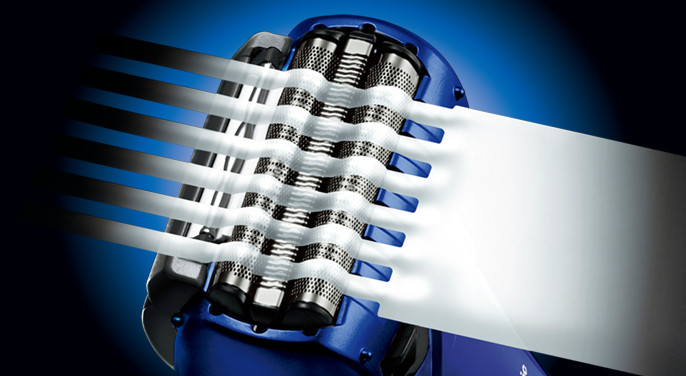 泡やジェルを肌にほど良く残す「泡スルーヘッド」