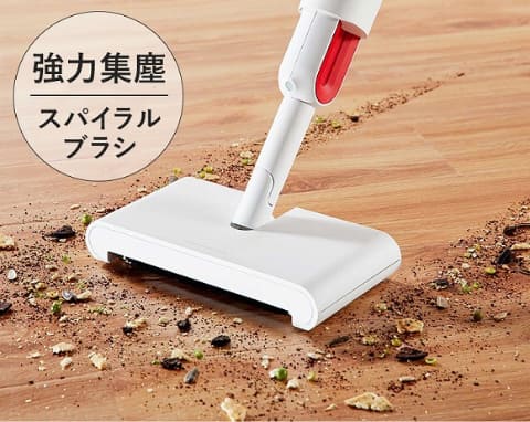 電源不要でゴミを回収、水拭きモップとしても使える2WAYクリーナー