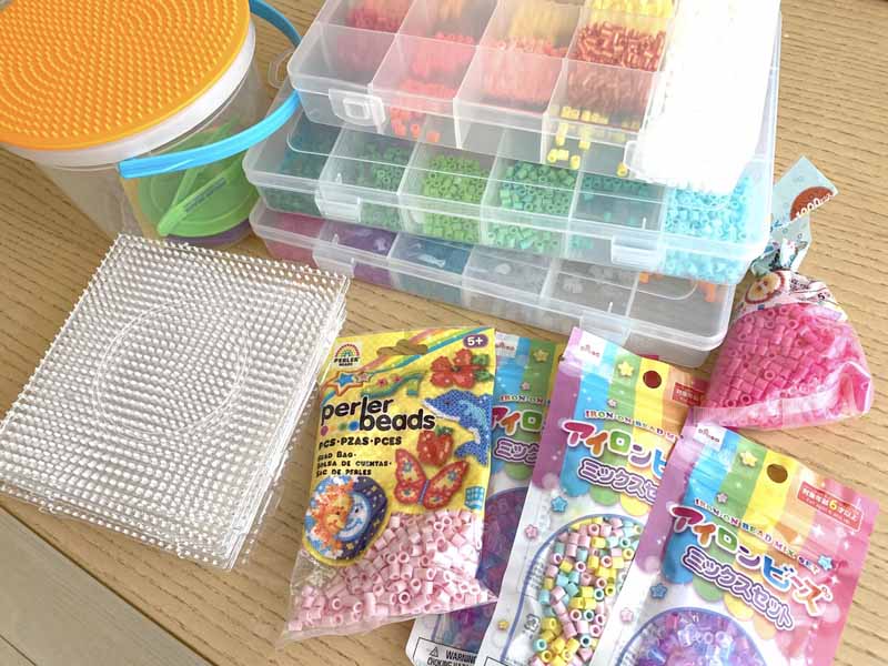 我が家のアイロンビーズセット