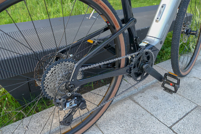 変速はフロント2段リア11段