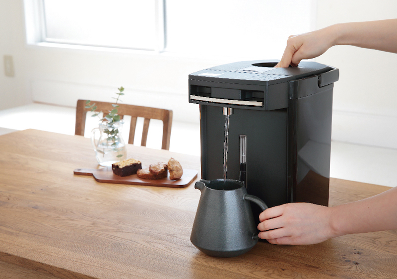 ラグを抜いて2時間後も、約90℃以上をキープし給湯できる