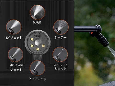 水道が近くになくても使える、充電式ポータブル高圧洗浄機。残り湯活用