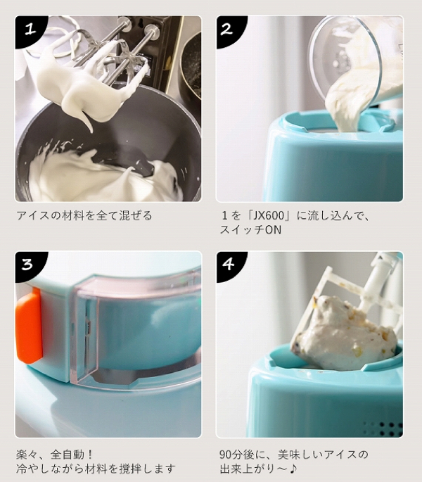 アイスクリームメーカーの使い方
