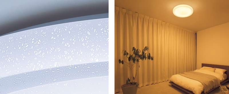 リネン模様のシェードを採用した「リネン柄モデル」