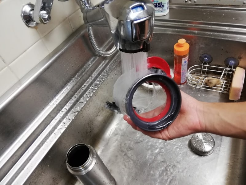 クリアビンやフィルターは普通の食器のように水洗い可能