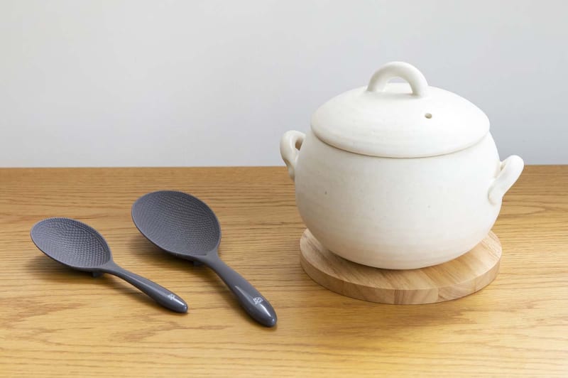 数量限定販売の「ごはん鍋と鍋敷き&しゃもじのセット」