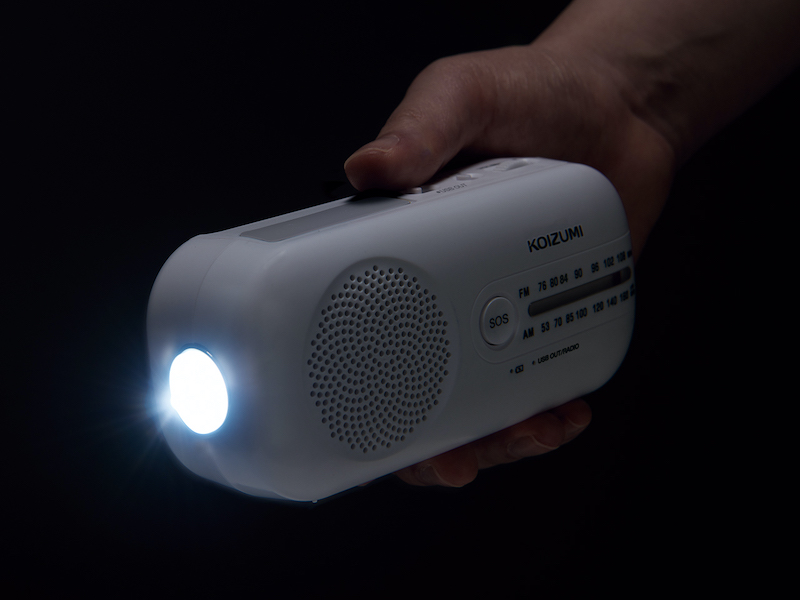 LEDライトを搭載