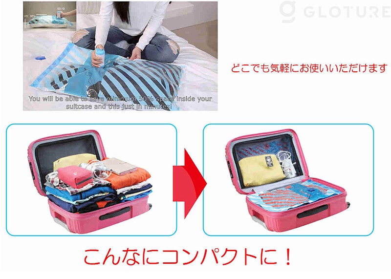 コンパクトで静音設計。持ち運びしやすく旅行にも便利