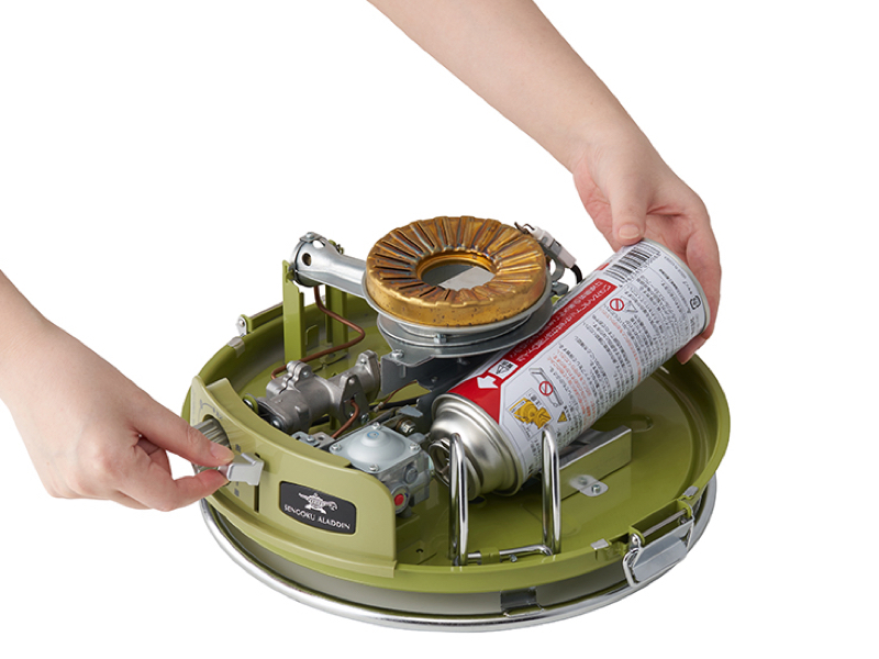 カセットボンベを採用