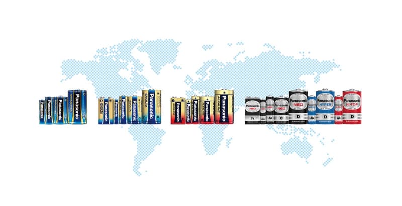 乾電池の製品ラインナップ
