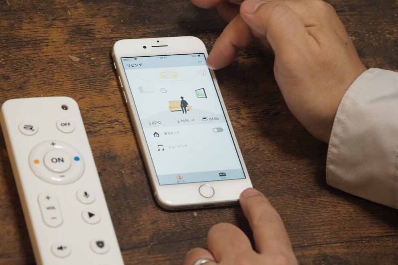 ぱっと見で分かりやすいようにリビング風にビジュアライズ