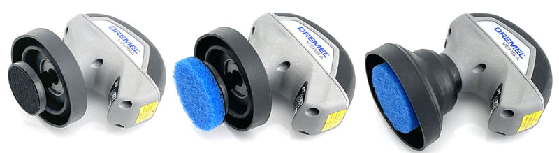 パッドは専用アダプターに面ファスナーで装着するタイプ。しっかり取り付けられます