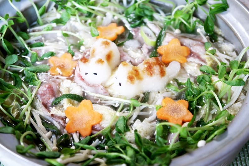 鍋料理などに添える大根おろしアートが手軽に