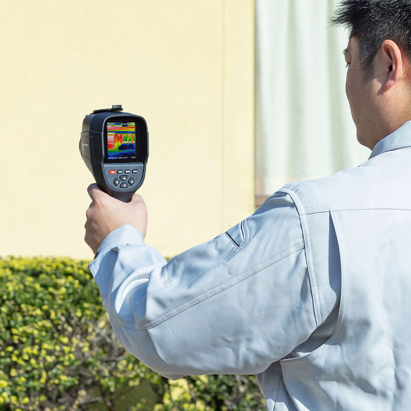 壁などの温度測定に