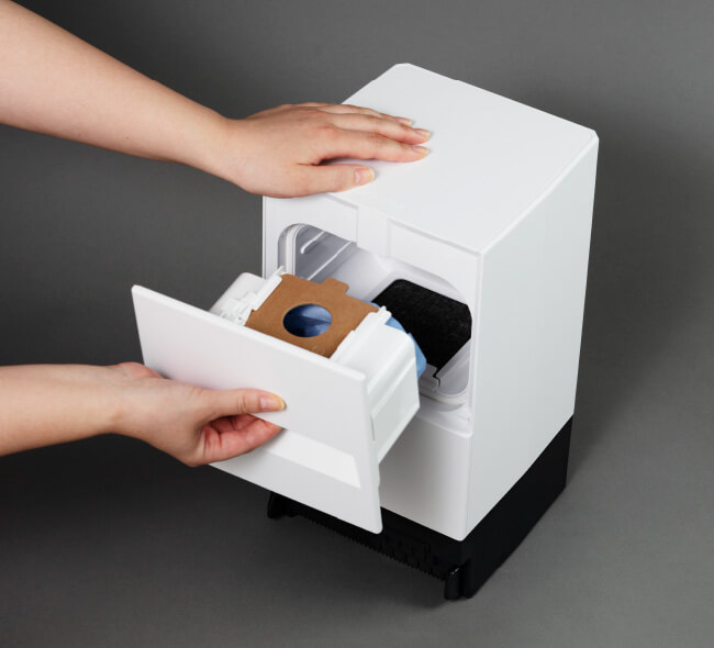 モップクリーナーは、紙パック方式