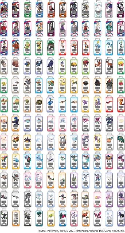 ポケモン108匹、登場人物24人の全132モデル