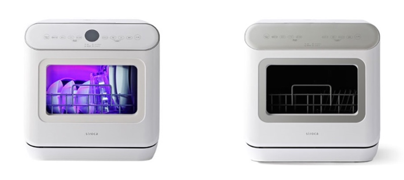 (左)食器洗い乾燥機 UV除菌タイプ、(右)食器洗い乾燥機 オートオープンタイプ