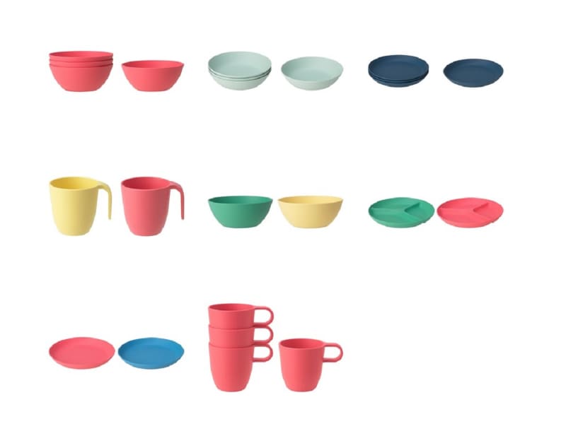 HEROISK(ヘロイスク)またはTALRIKA(タルリカ)のプレート、ボウル、マグ