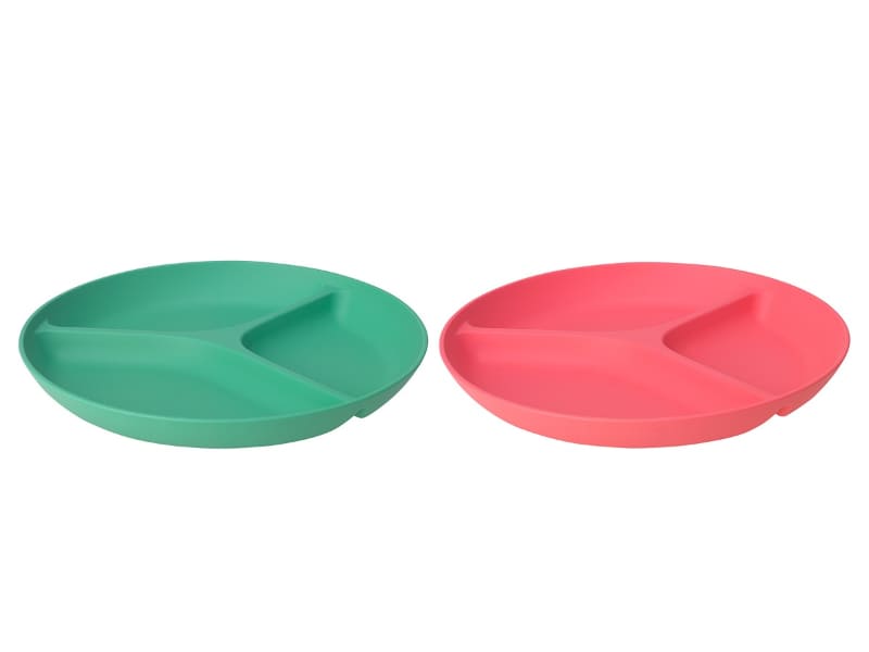 プレート(仕切り3)22 ライトレッド/グリーン 2ピースAP