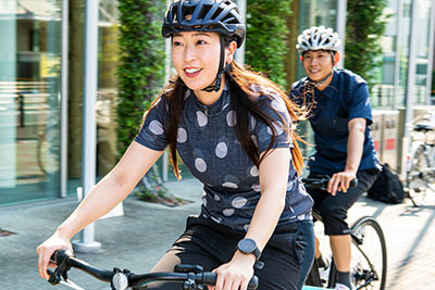 自転車安全教室などで地域交流も図るとしている