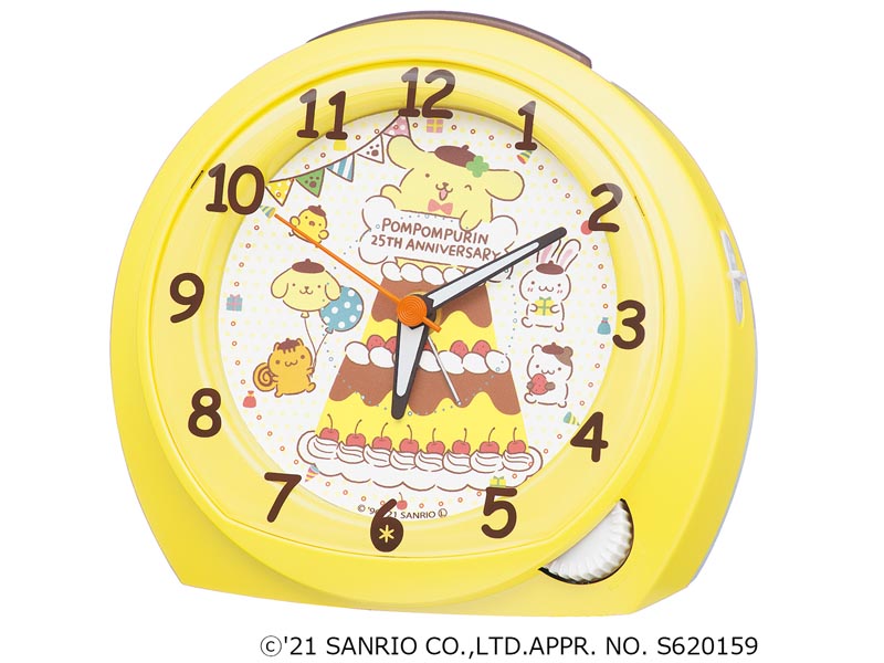 ポムポムプリン25周年を記念した目覚まし時計