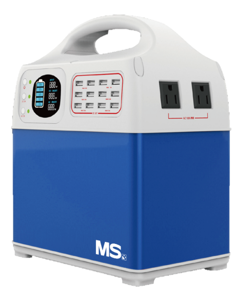 定格出力300Wの防災非常用蓄電池「MSバッテリー」