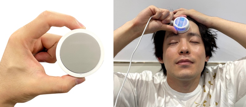 ペルチェ素子を採用。額にあてて涼むこともできる