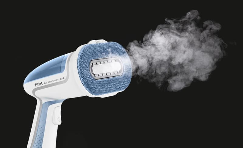 平均22g/分のスチームでシワ伸ばし