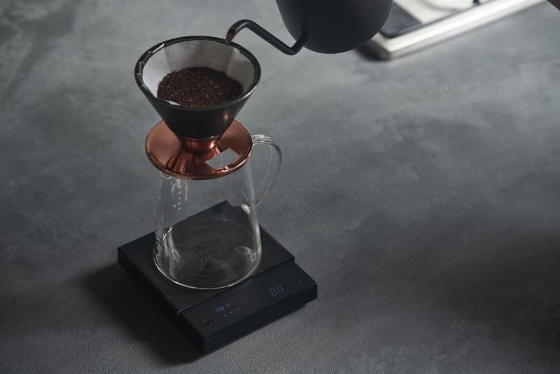 計量と、抽出時間の計測を同時に行なう